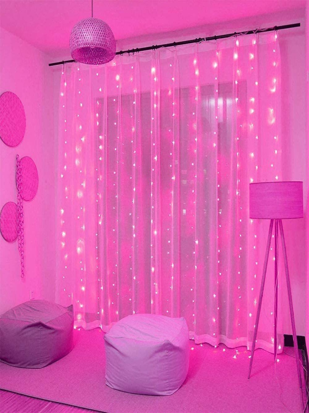 

SPARK WORLD Pink Rice Shape String Lights