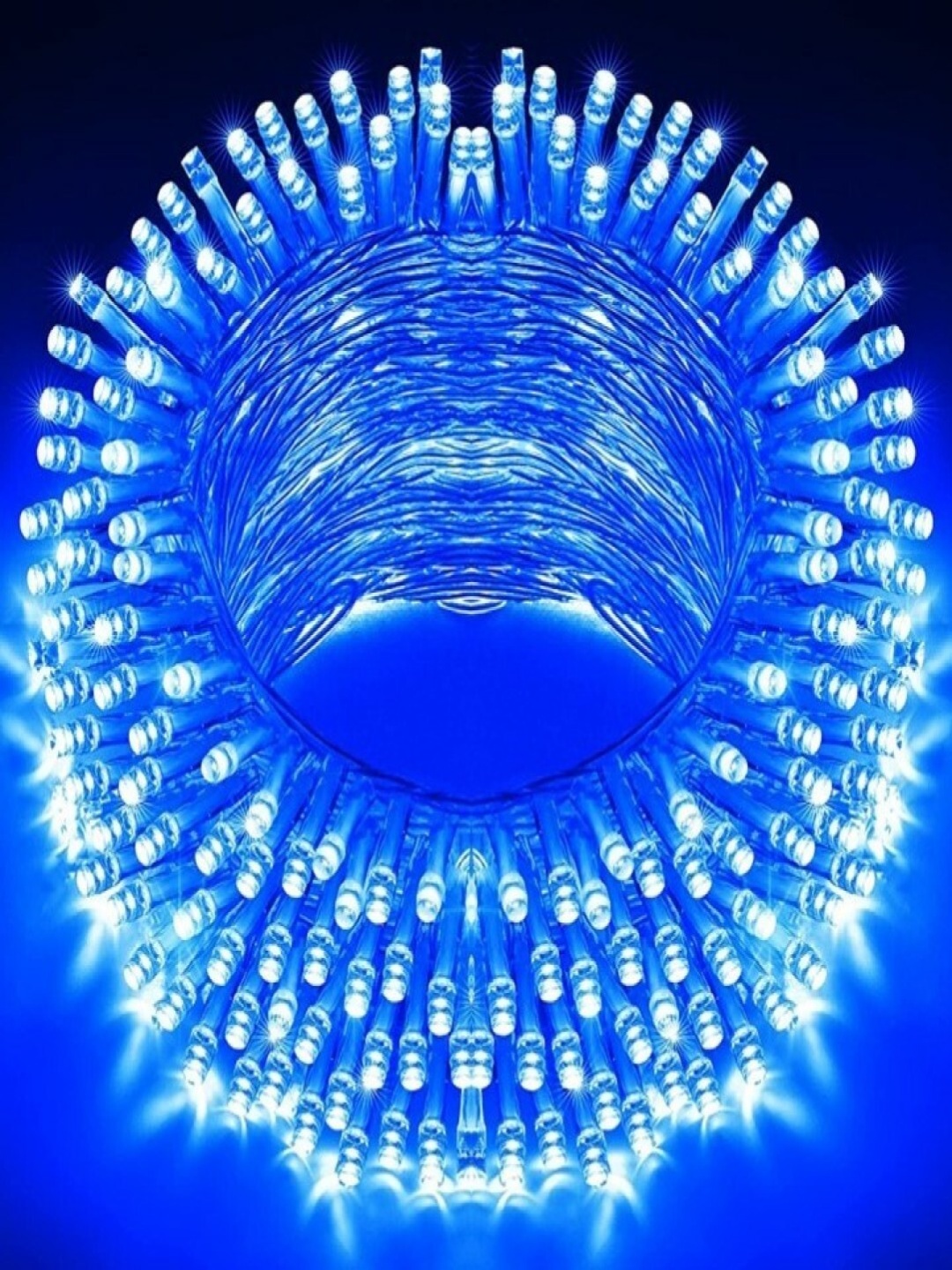 

ENORMITY Blue Rice Shape String Lights