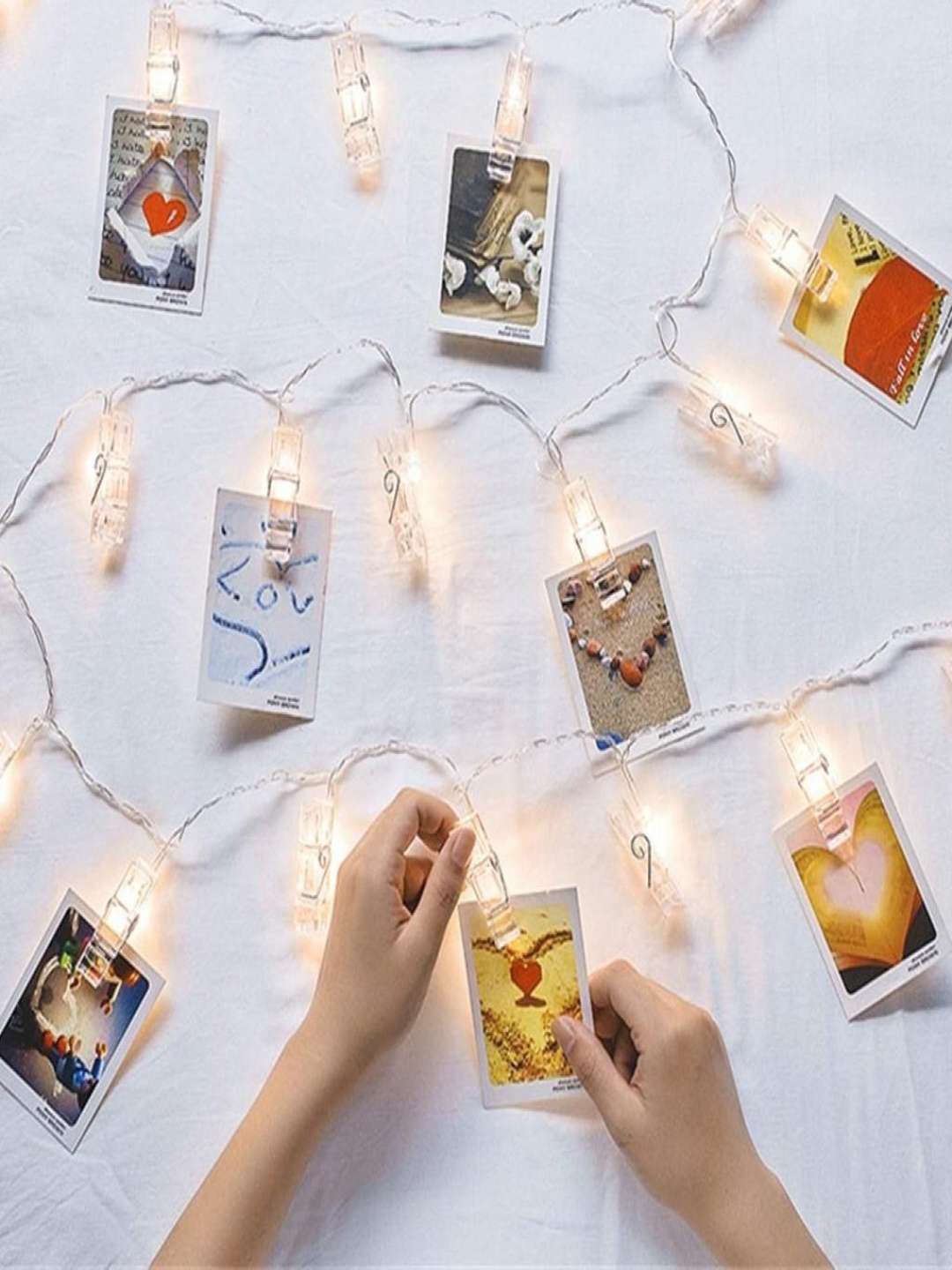 

SPARK WORLD Yellow LED Photo Clip String Lights
