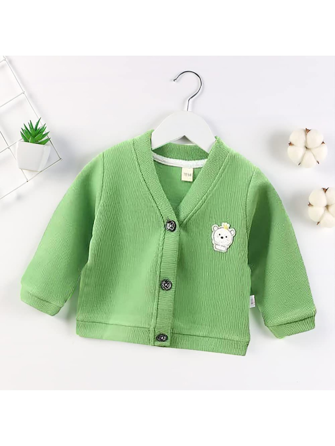 

MOMISY Unisex Kids Cardigan, Green