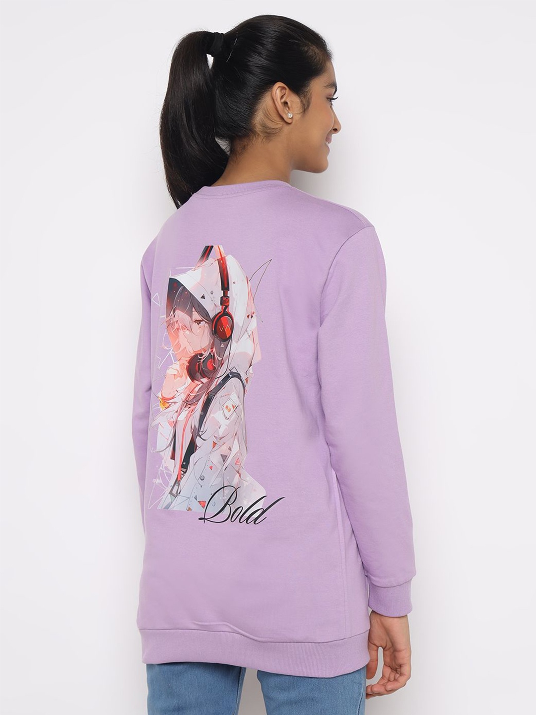 

TotzTouch Girls Printed Sweatshirt, Mauve