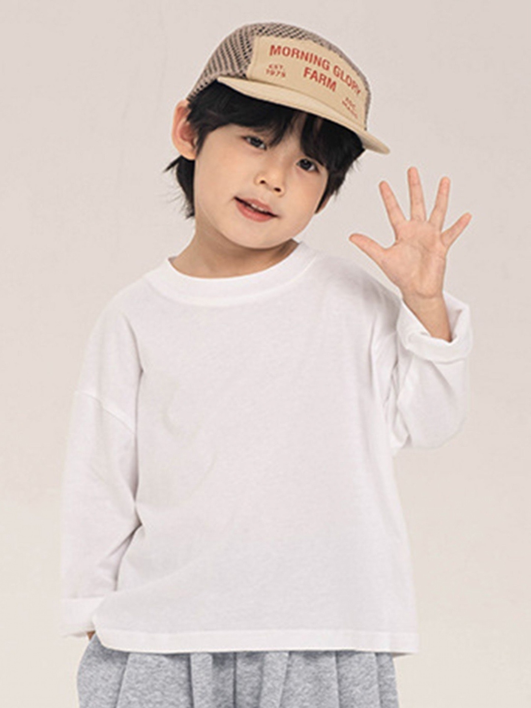 

LULU & SKY Boys Pockets T-shirt, White