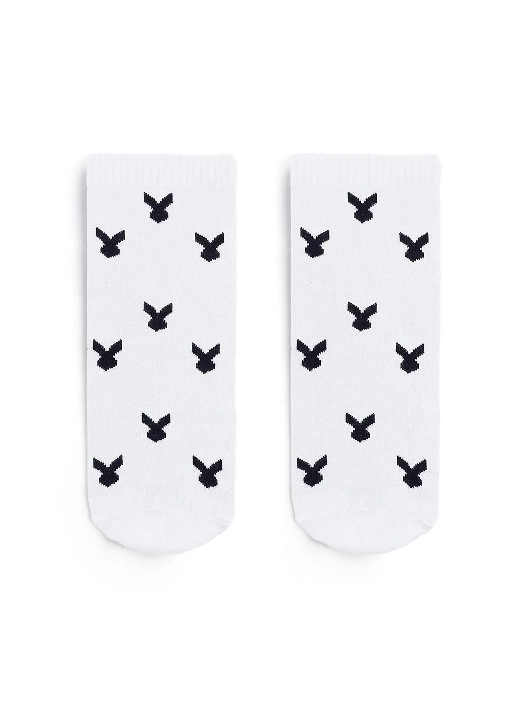 

RARE RABBIT Men Printed Loger primary white Ankle-Length Socks