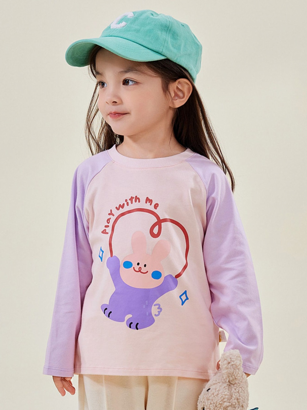 

LULU & SKY Girls Printed T-shirt, Purple
