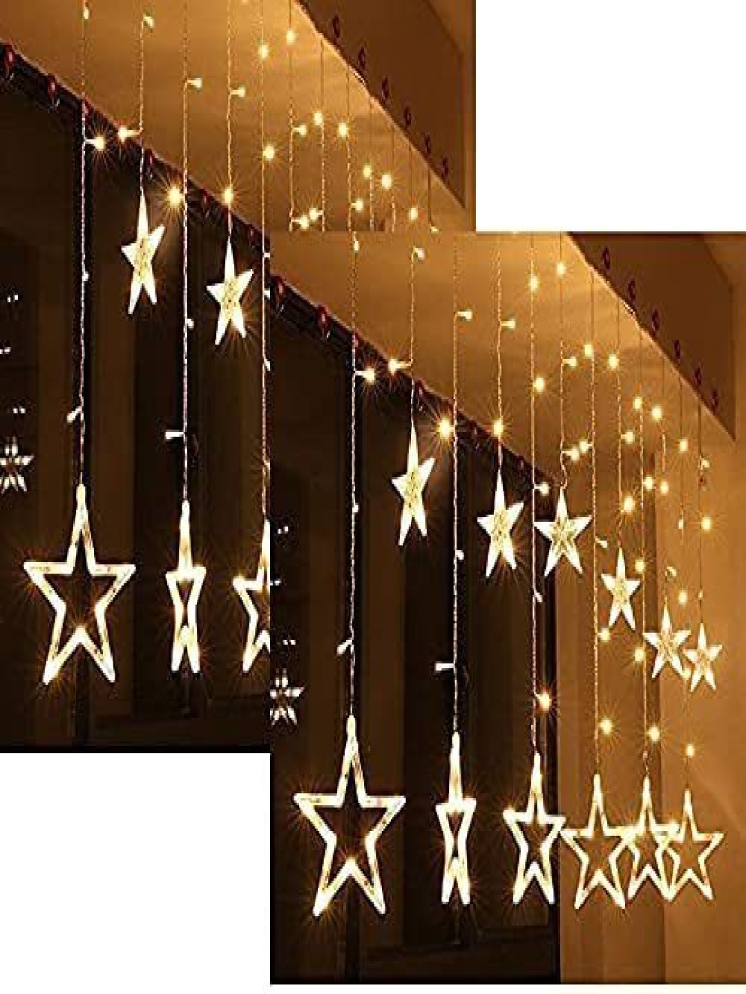 

SPARK WORLD White Star-Shaped String Lights