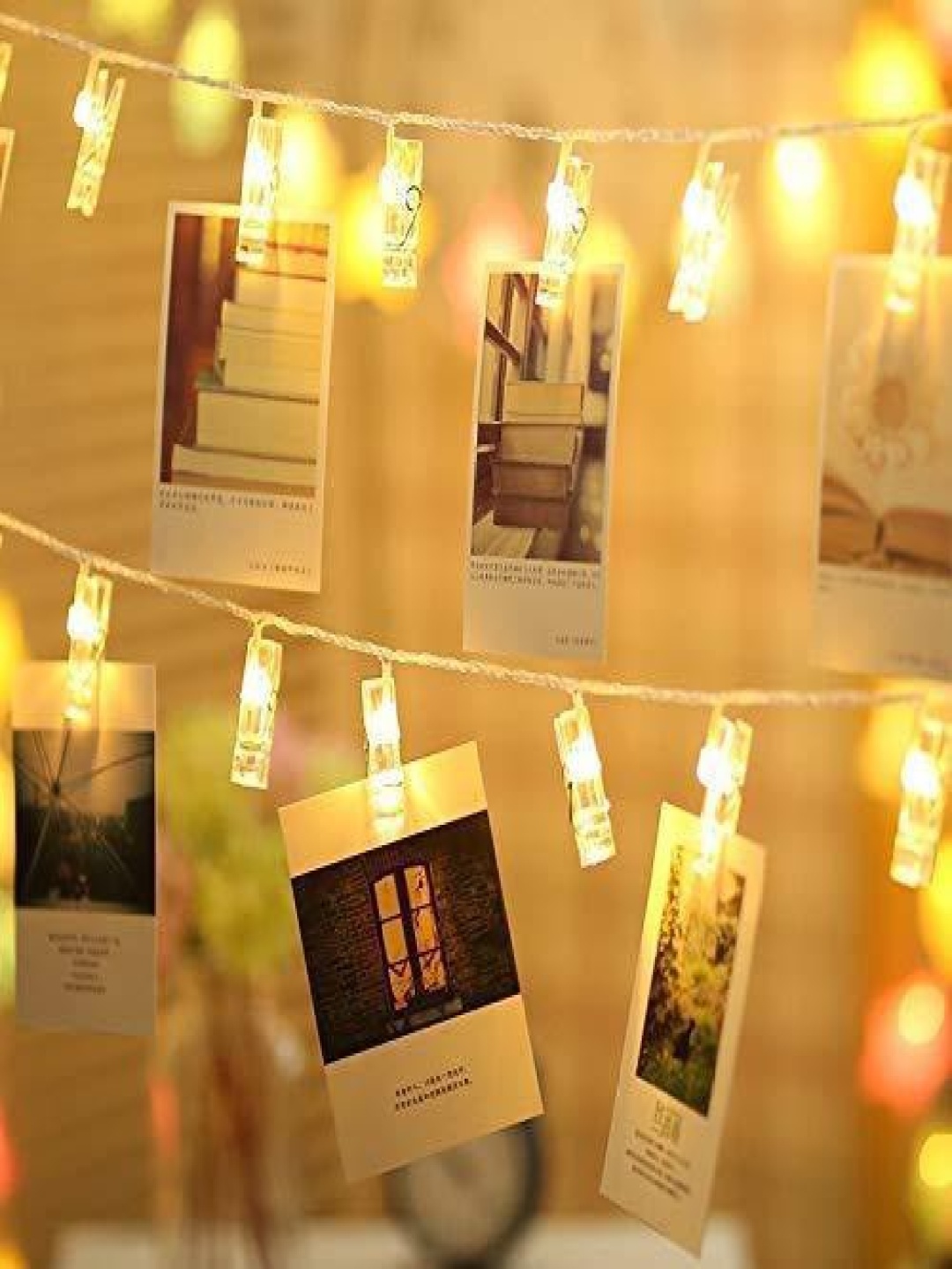 

SPARK WORLD White Photo Shape String Lights