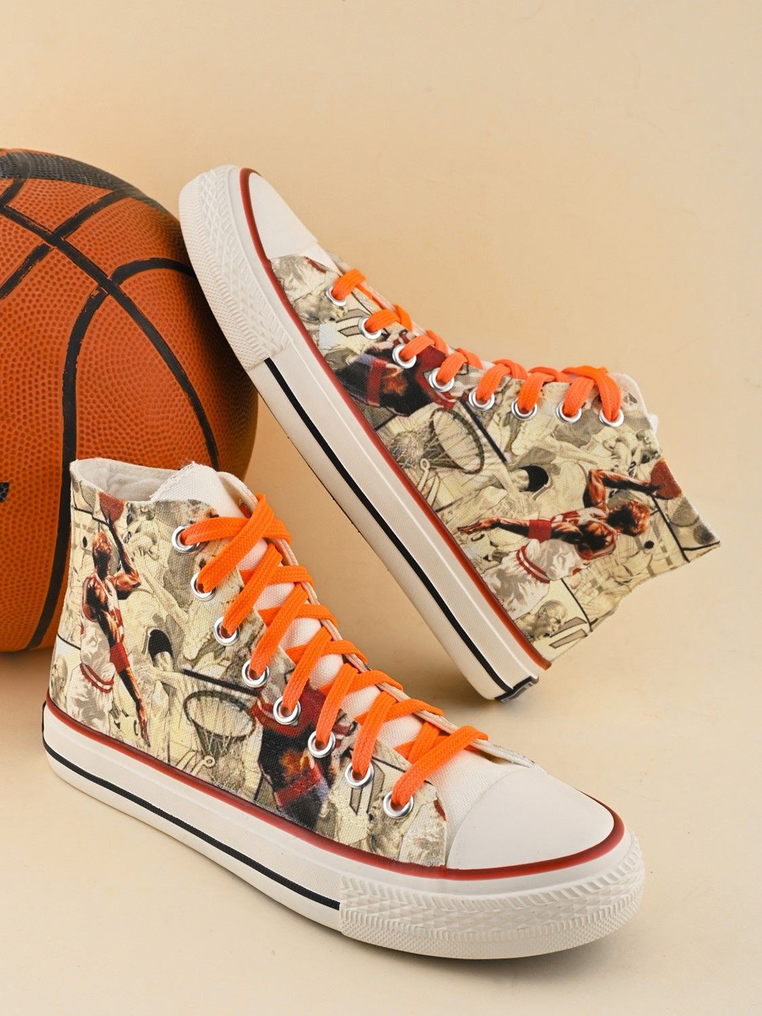 

CROWCIA LONDON Women Printed Lace-Ups Sneakers, Multi