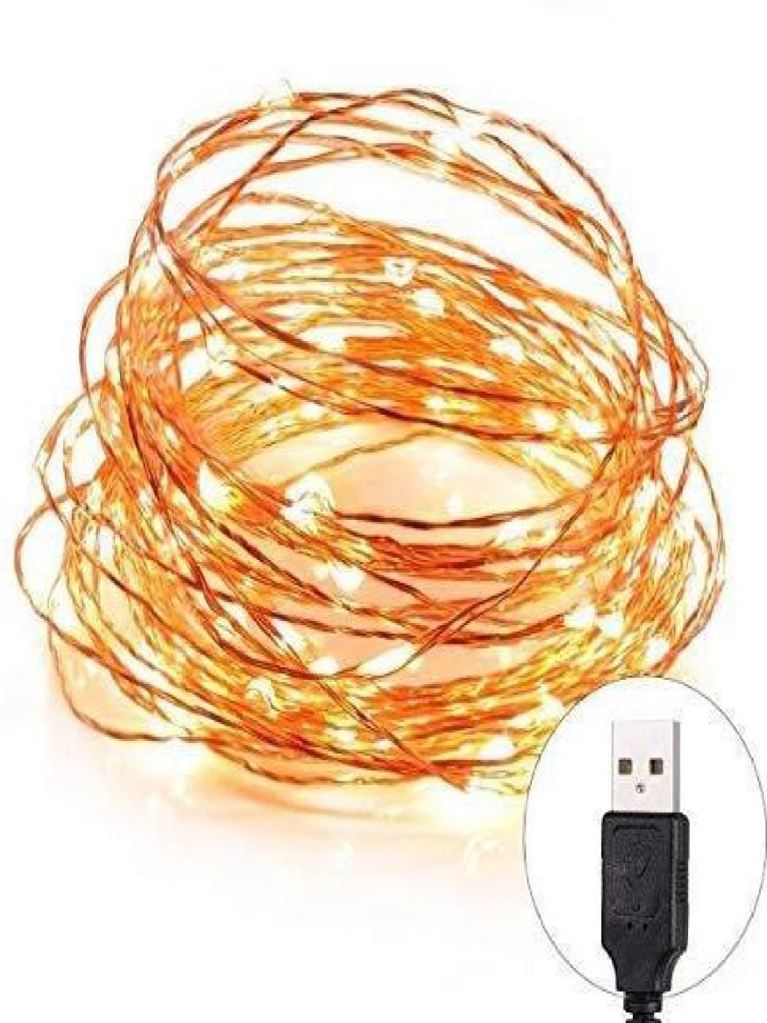 

ENORMITY White Rice Shape USB Fairy String Light