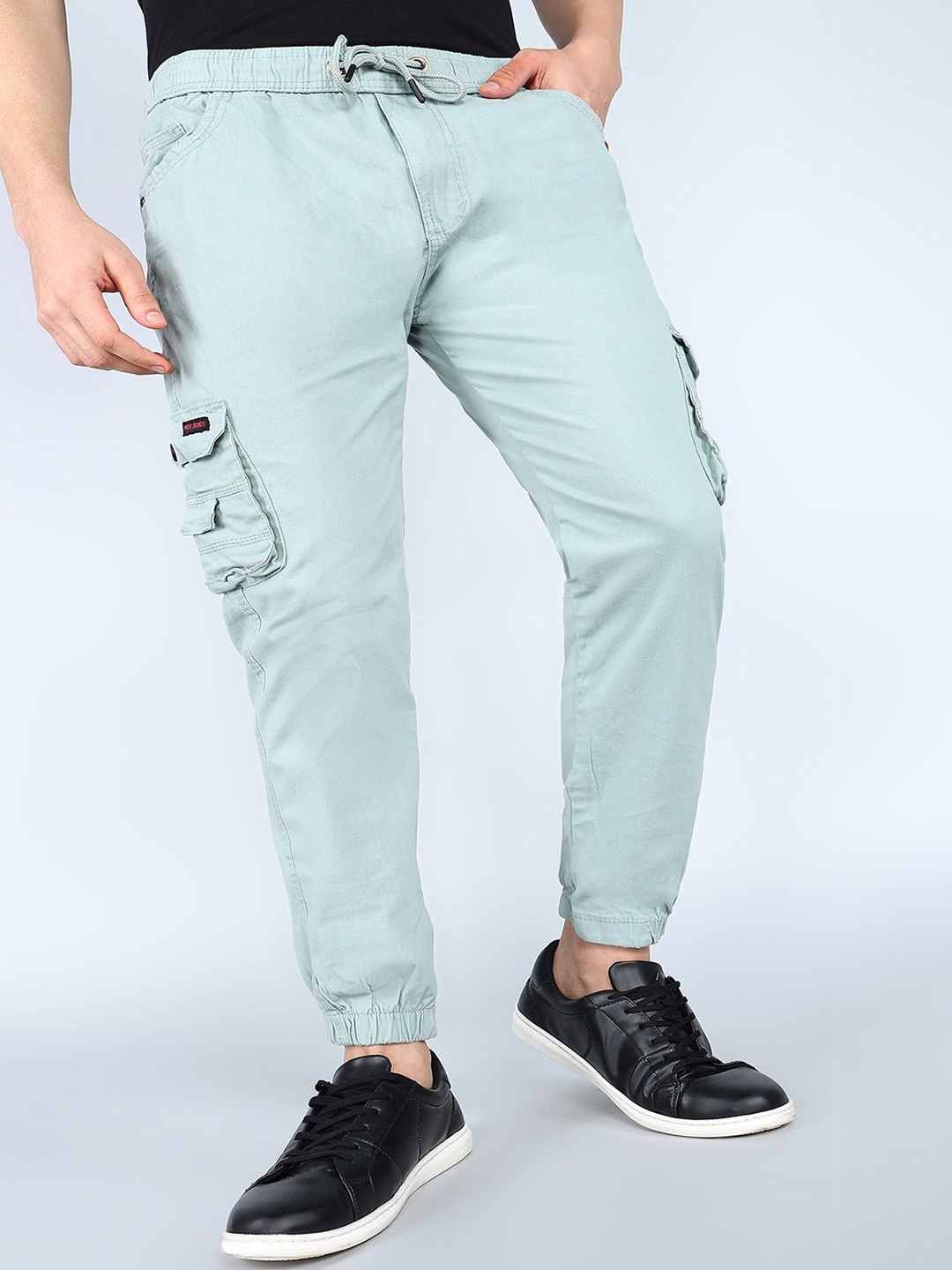 

BAESD Men Relaxed Mid-Rise Cargos, Blue