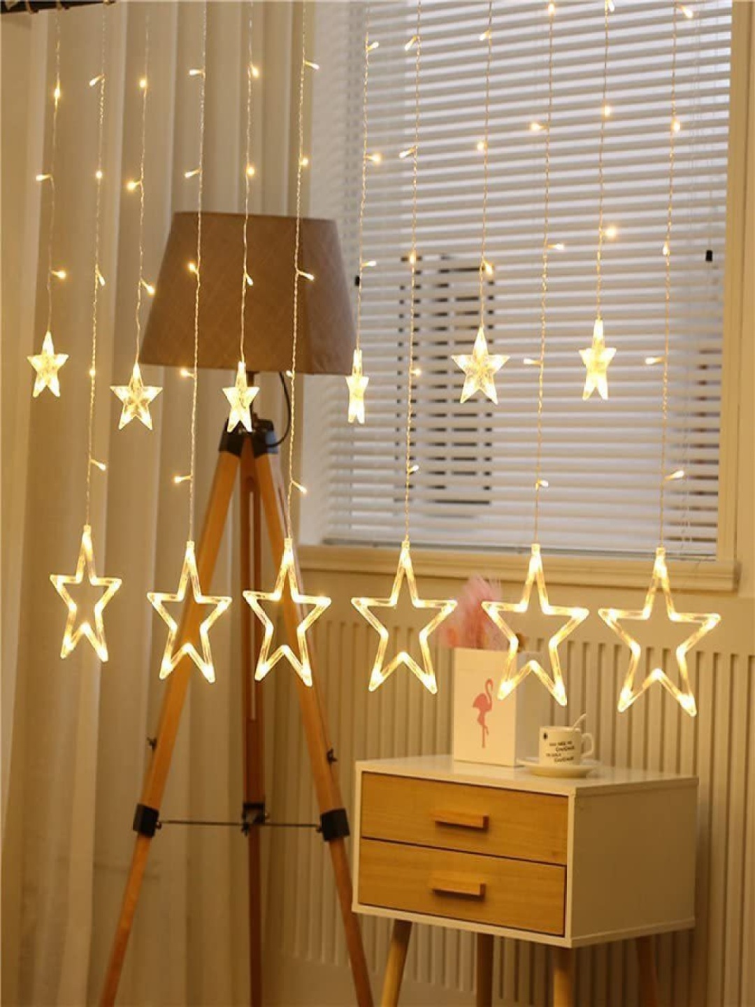 

SPARK WORLD White Star-Shaped String Lights