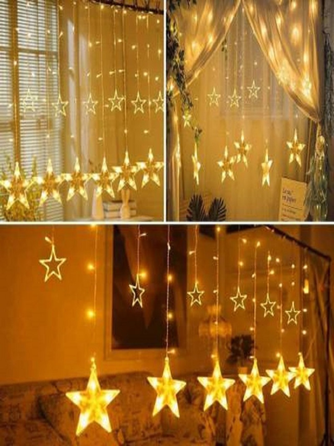 

SPARK WORLD Yellow Star-Shaped String Light