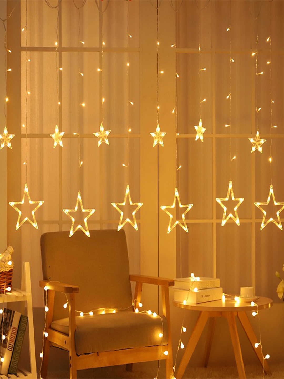 

SPARK WORLD Yellow Star Shaped String Lights