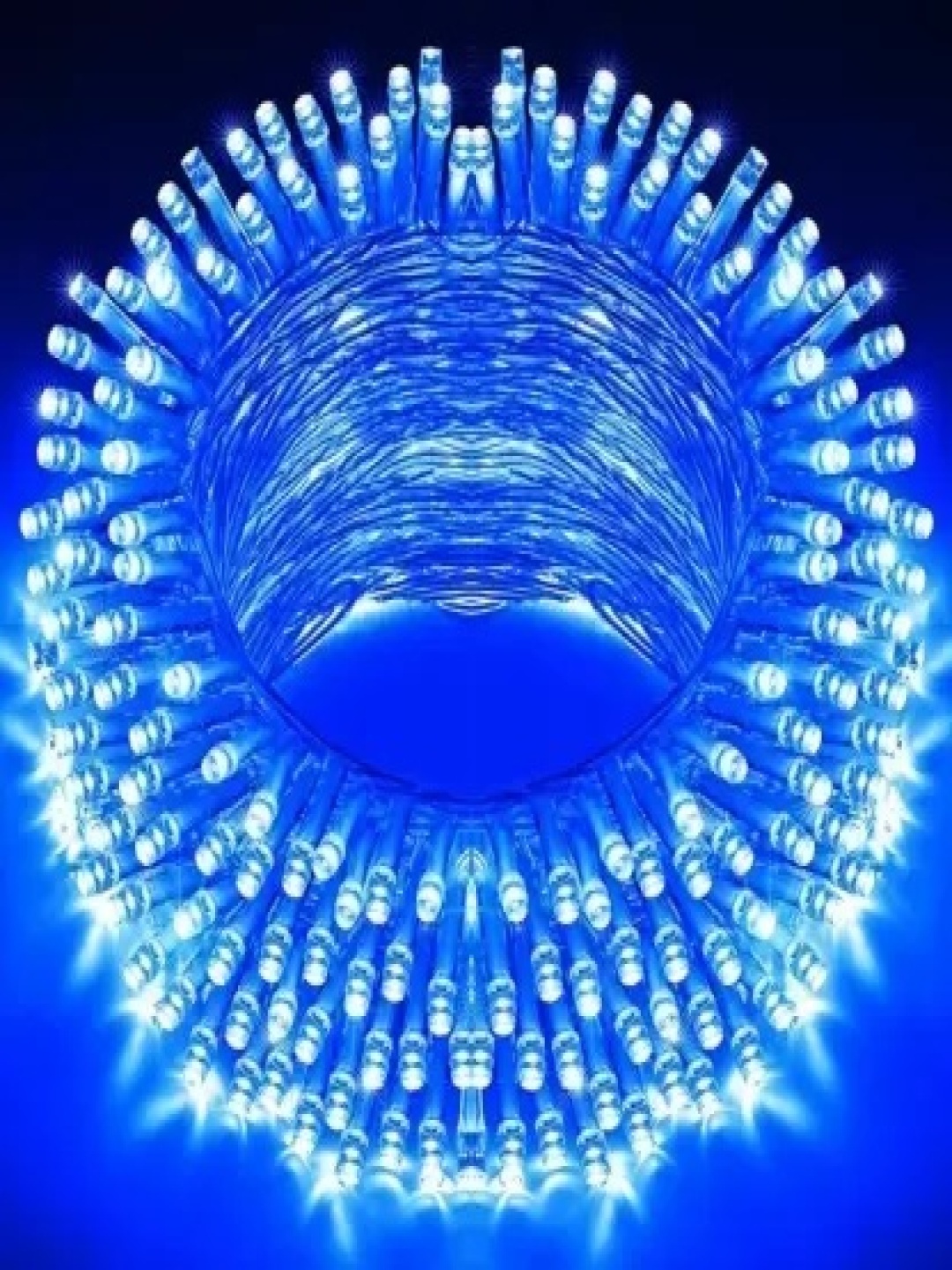 

SPARK WORLD Blue Rice-Shaped String Lights