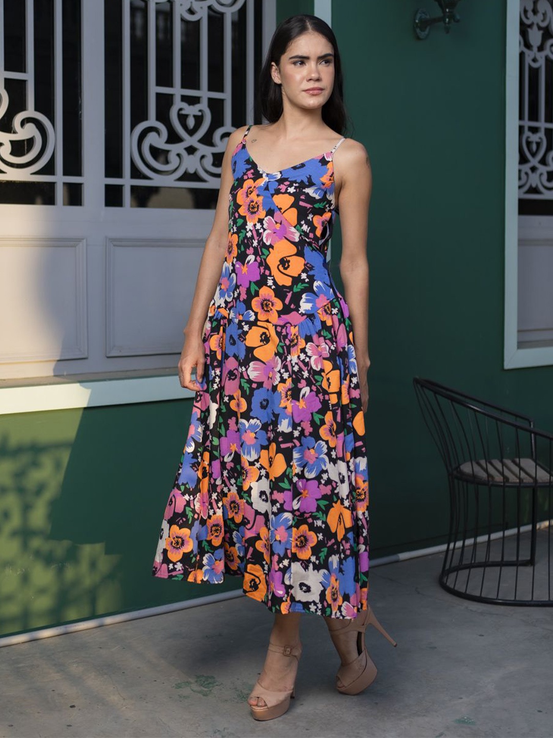 

DressBerry Floral Print Maxi Dress, Multi