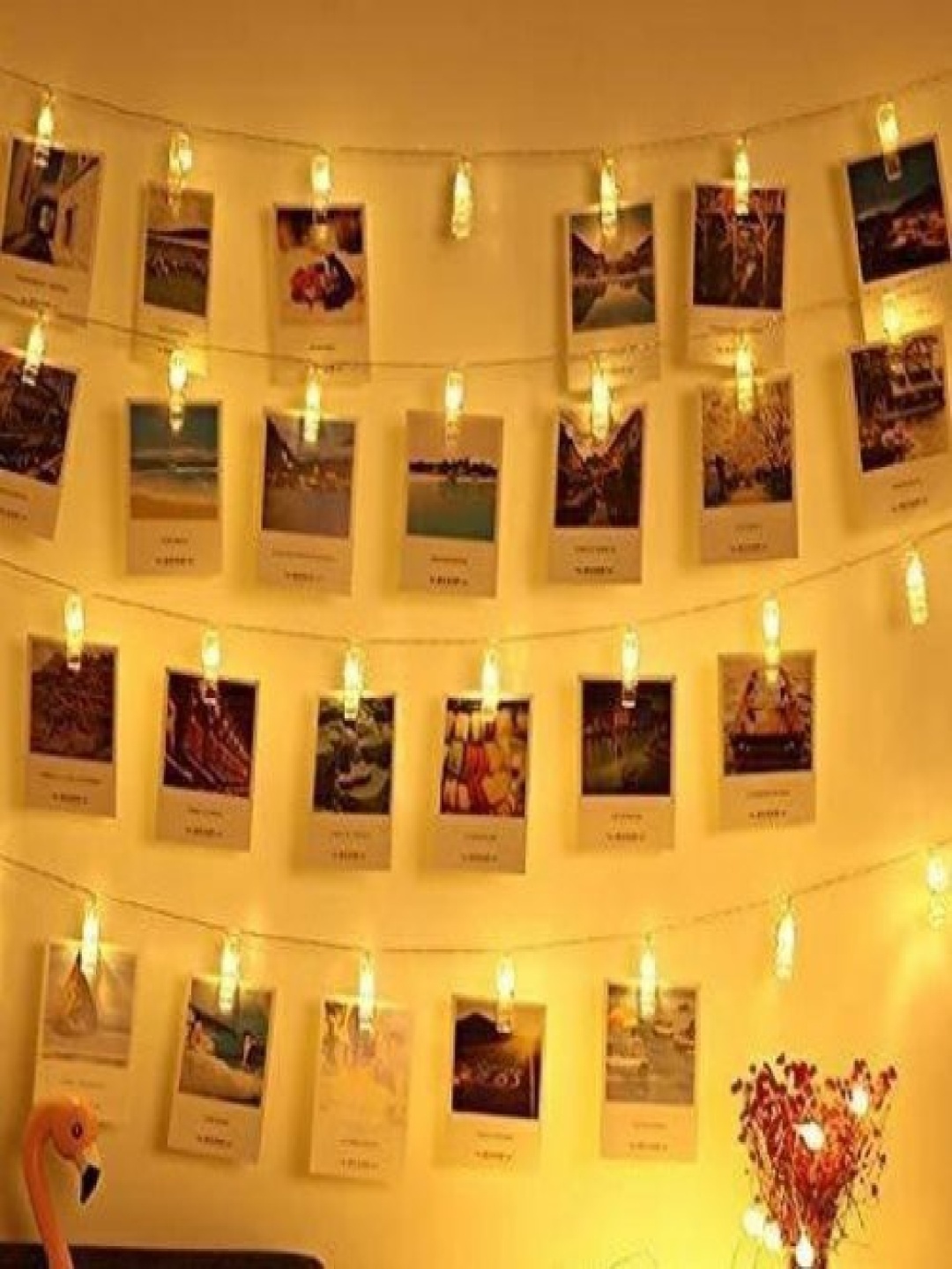 

SPARK WORLD Yellow Photo Clip Shape String Lights