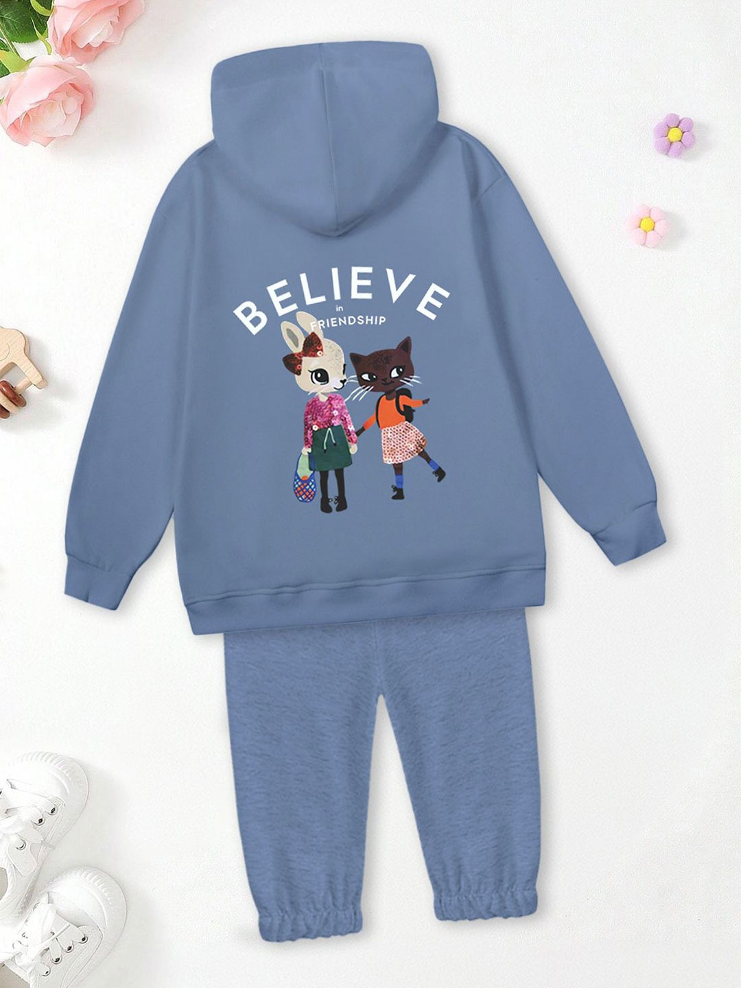 

FOREVER FRIDAY Girls Hooded Sweatshirt, Blue