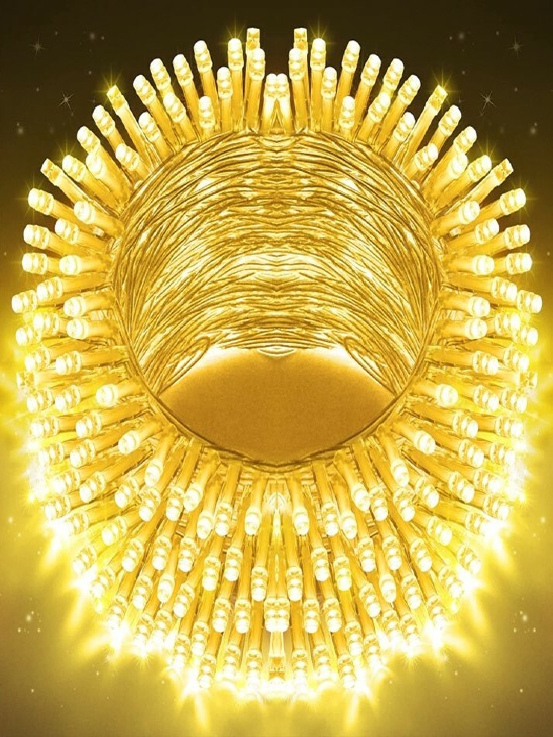 

ENORMITY Yellow Rice Shape String Lights