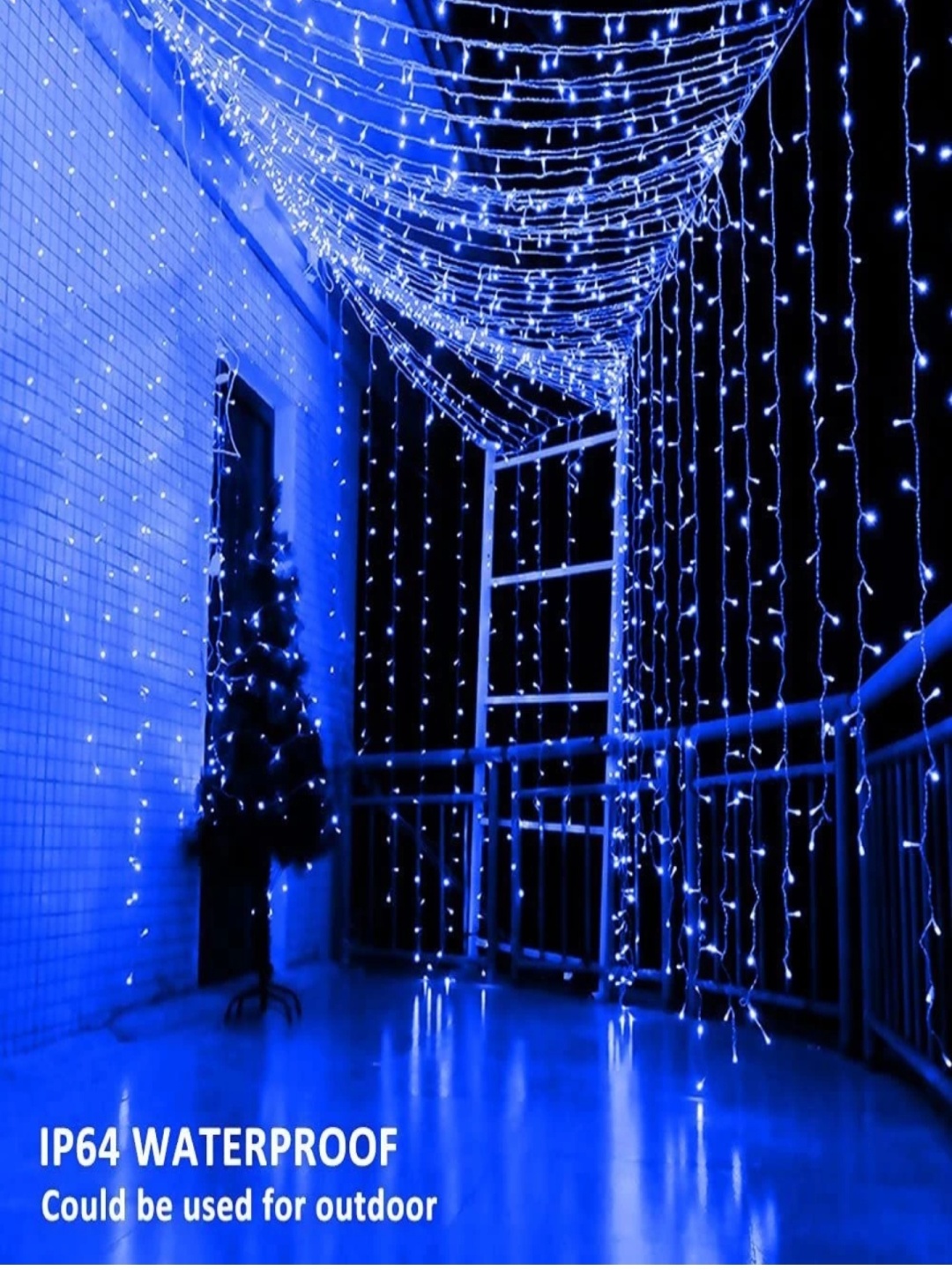 

SPARK WORLD Blue Rice-Shaped LED String Light