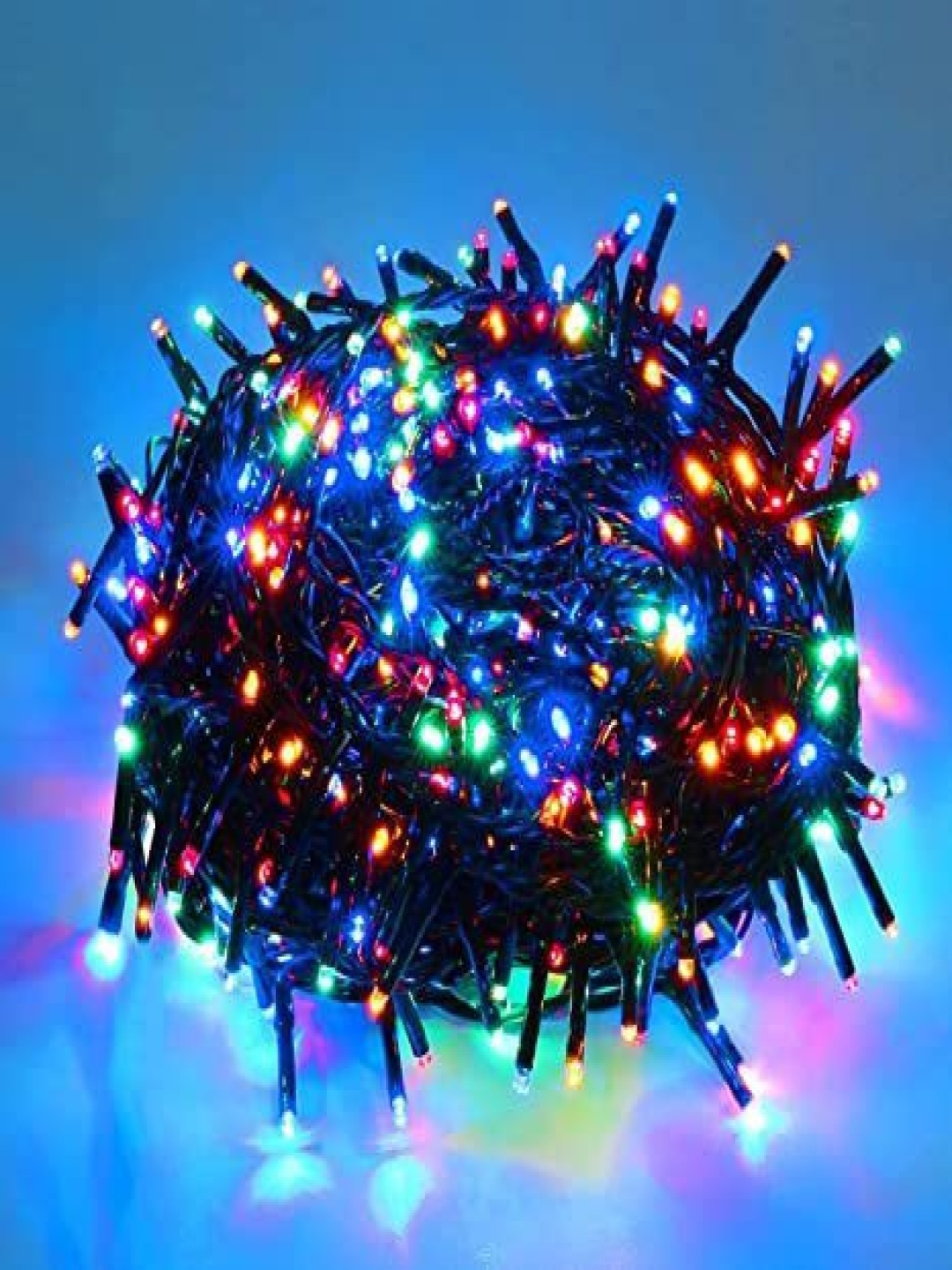 

SPARK WORLD Black Rice-Shaped String Lights