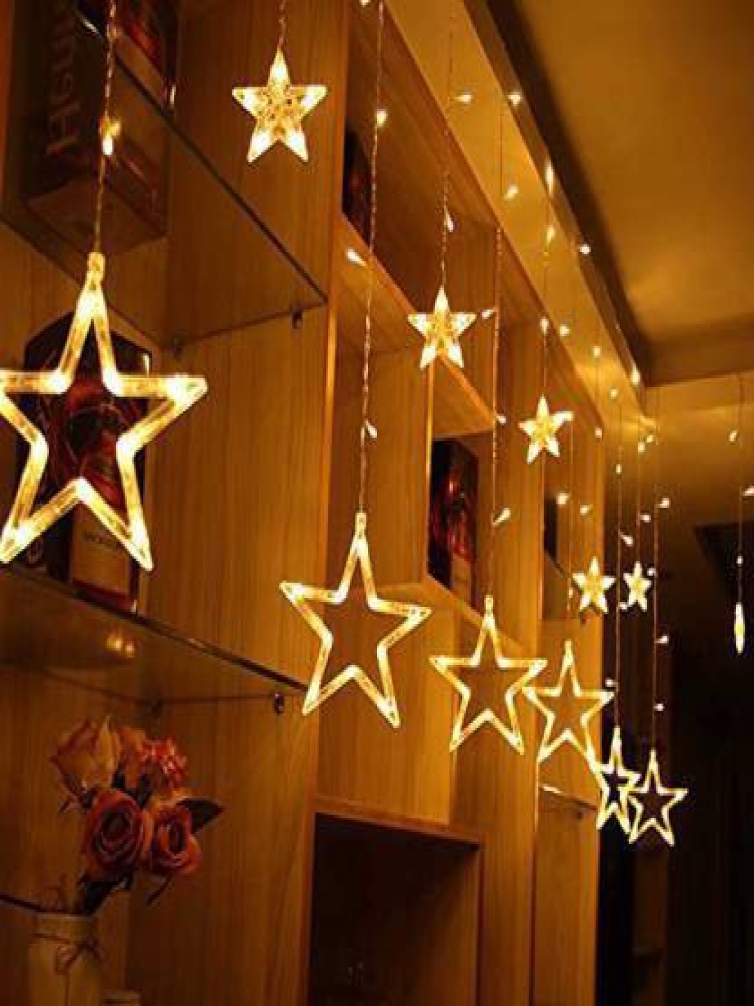 

SPARK WORLD Yellow Star Shape String Lights