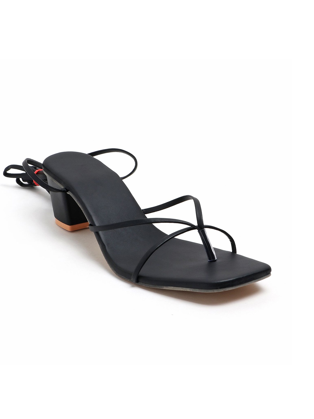 

Fashion Tails Women Lace Up Sandals, Black