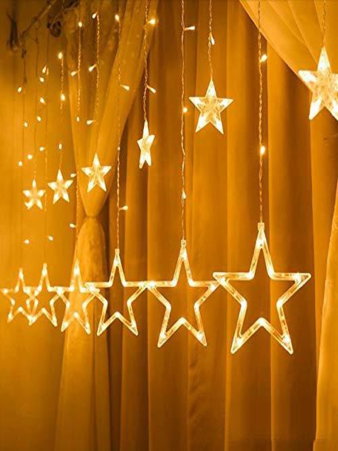 

ENORMITY Yellow Star Shape String Lights