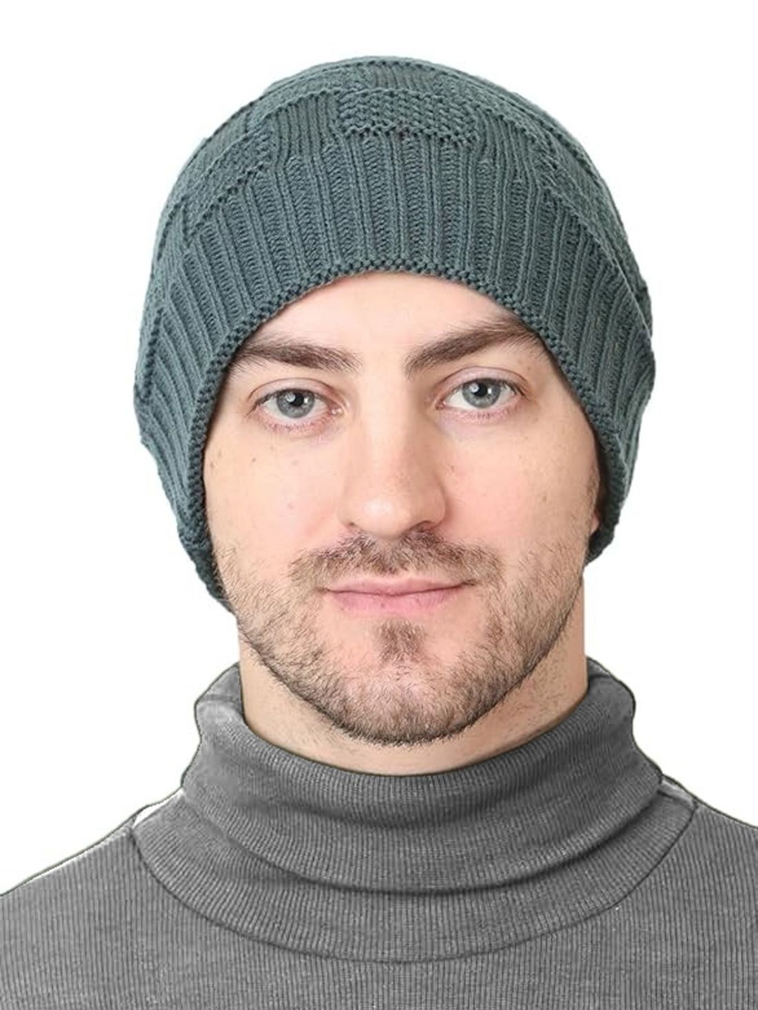 

TEEMOODS Men Beanie, Green