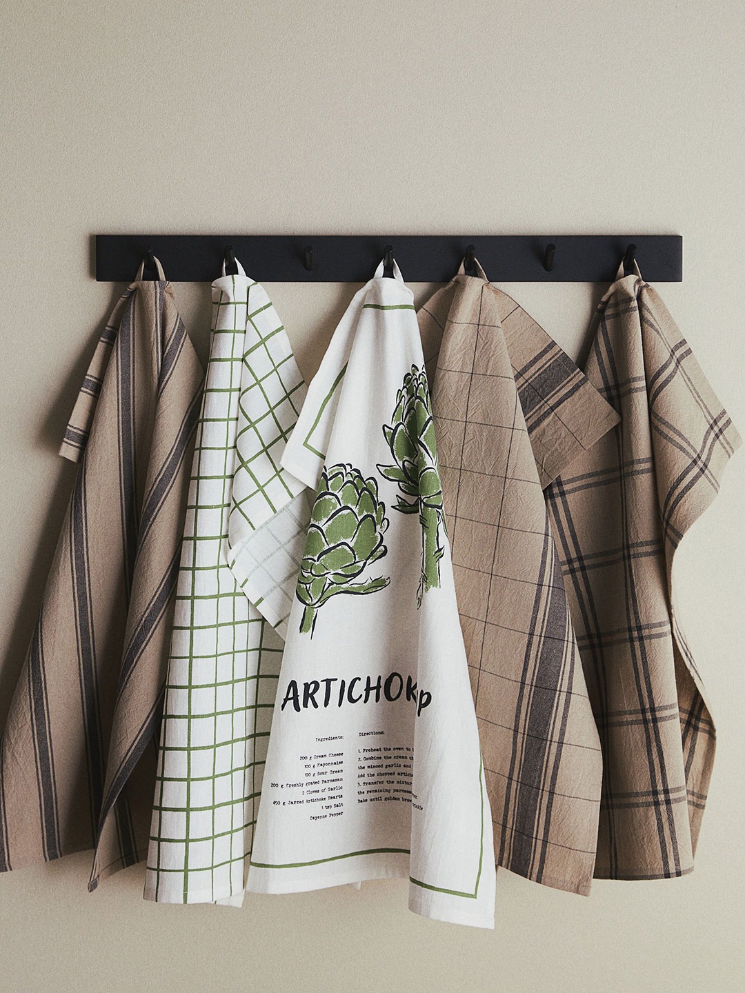 

H&M Beige-Coloured 3-Pack Pure Cotton Tea Towels