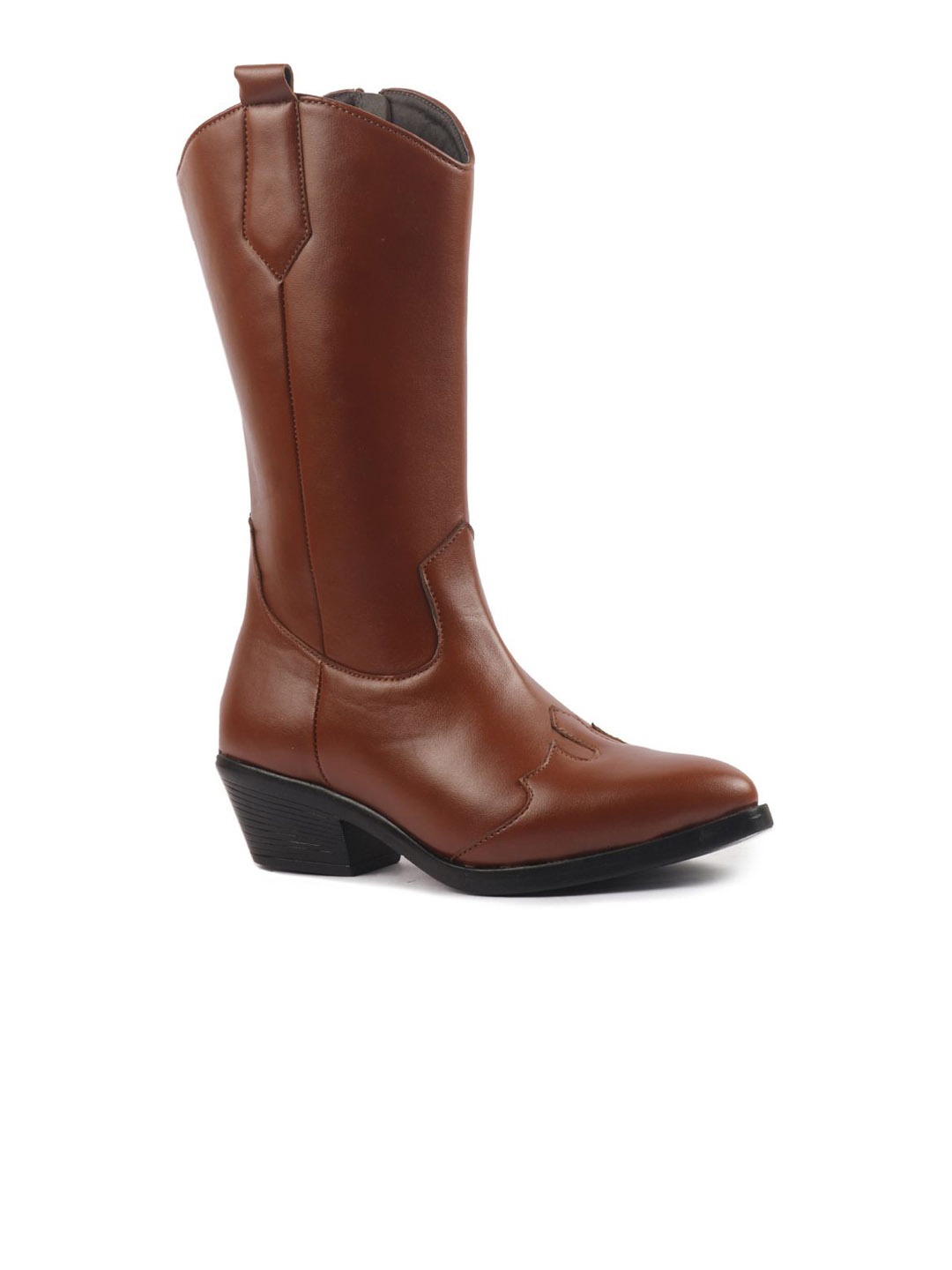 

FAUSTO Women Knee Length Winter Boots, Tan