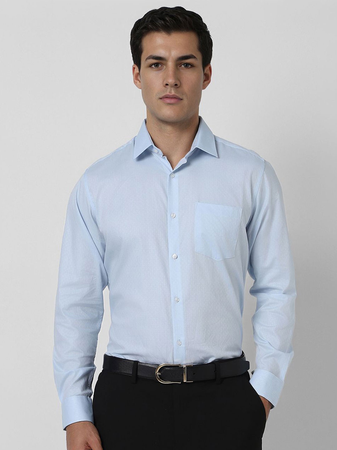 

Van Heusen Men Opaque Formal Shirt, Blue