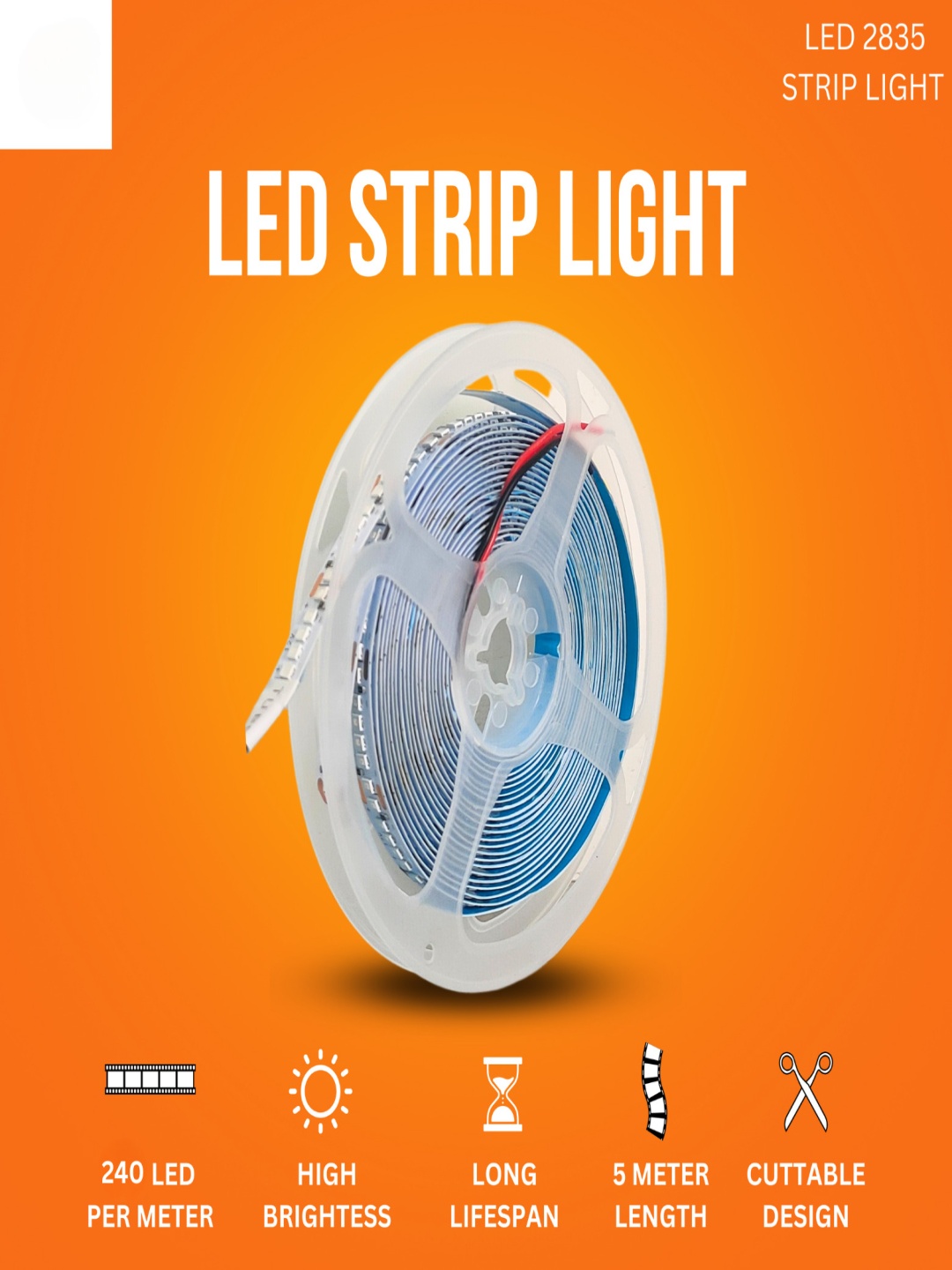 

ENORMITY Blue Rice Shape String Lights