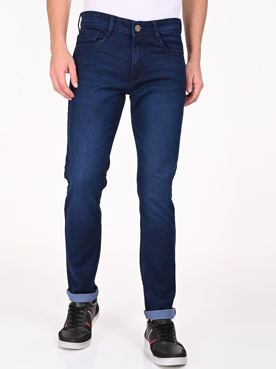 

URBAN POCHE Men Slim Fit Stretchable Jeans, Blue