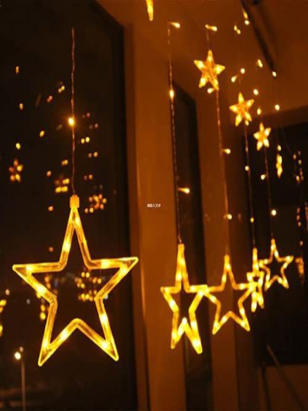 

SPARK WORLD Yellow Star Shape String Lights