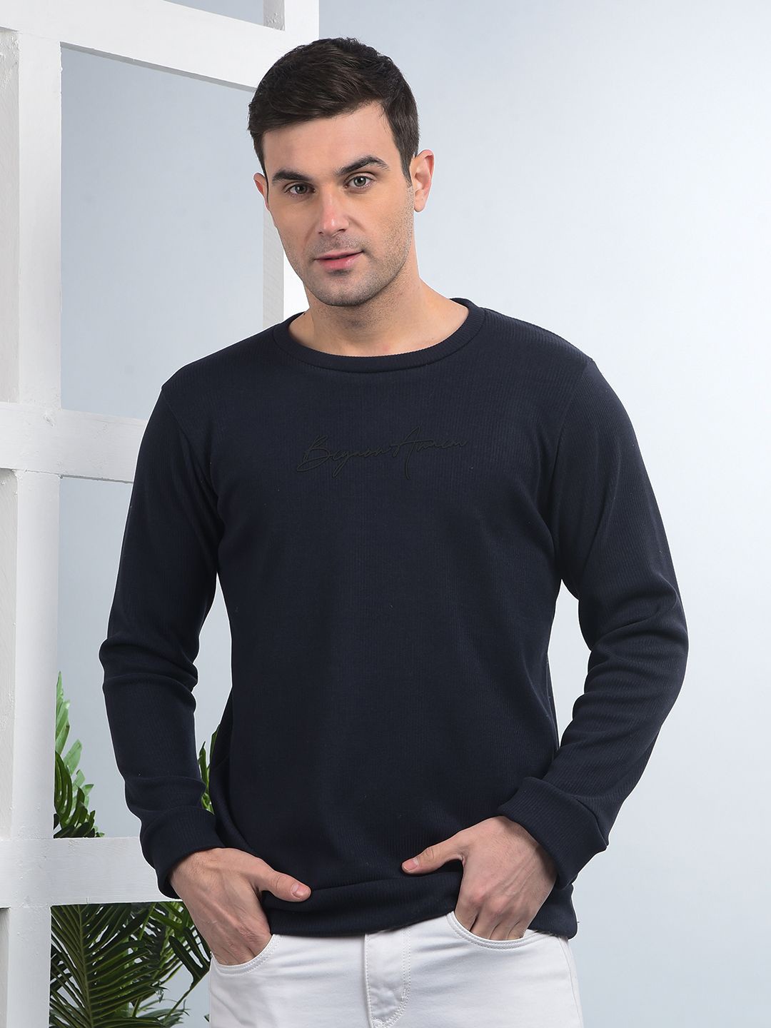 

COBB Men Long Sleeves Pullover Sweatshirt, Navy blue