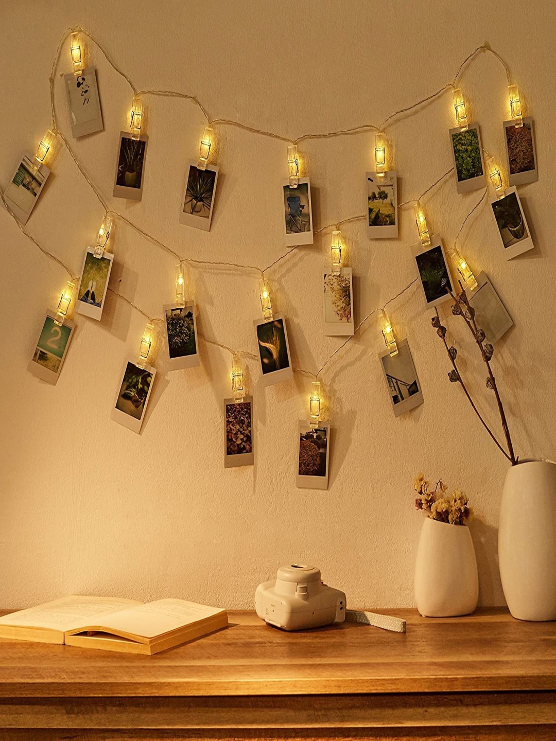 

ENORMITY Yellow Photo Clip Shape String Lights