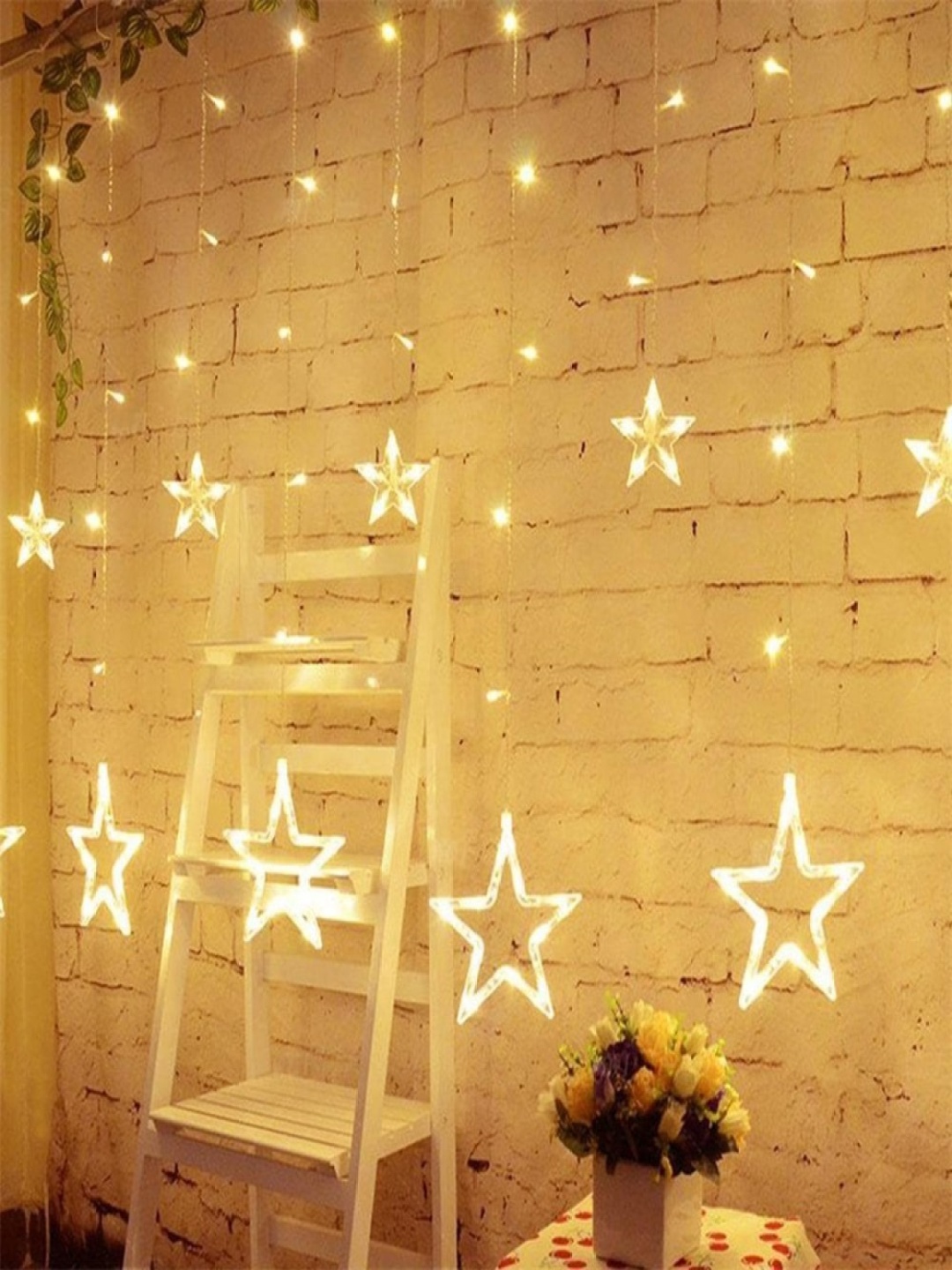 

SPARK WORLD Yellow Star shaped String Lights