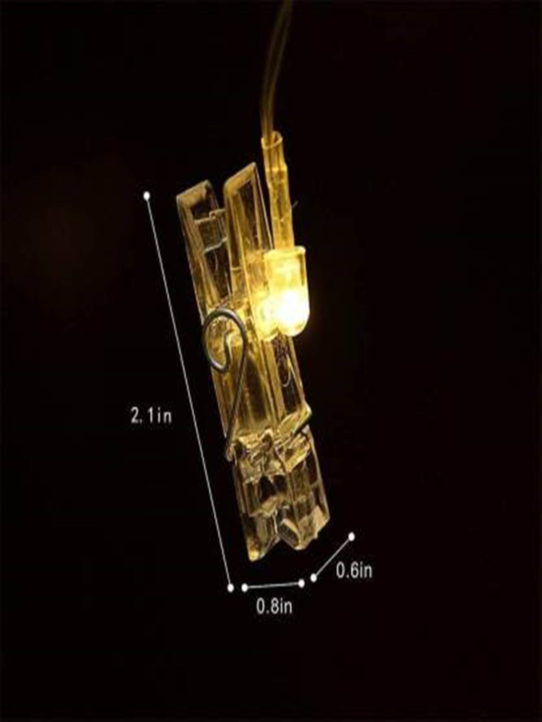 

ENORMITY Transparent Clip Shape String Light