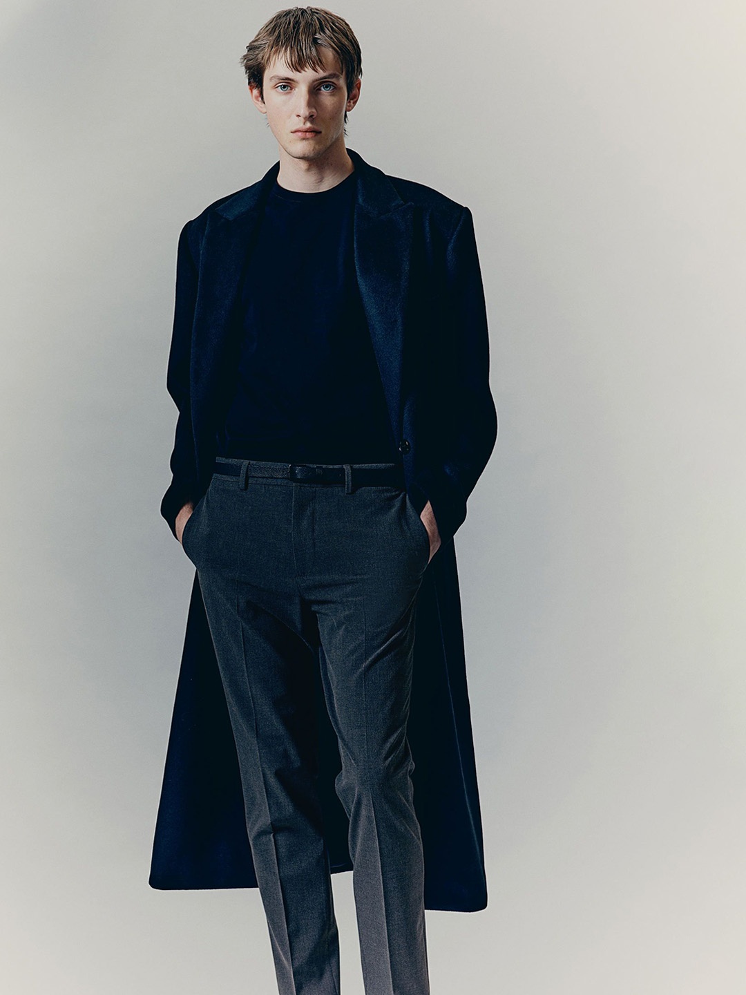 

H&M Slim Fit Tailored Trousers, Grey