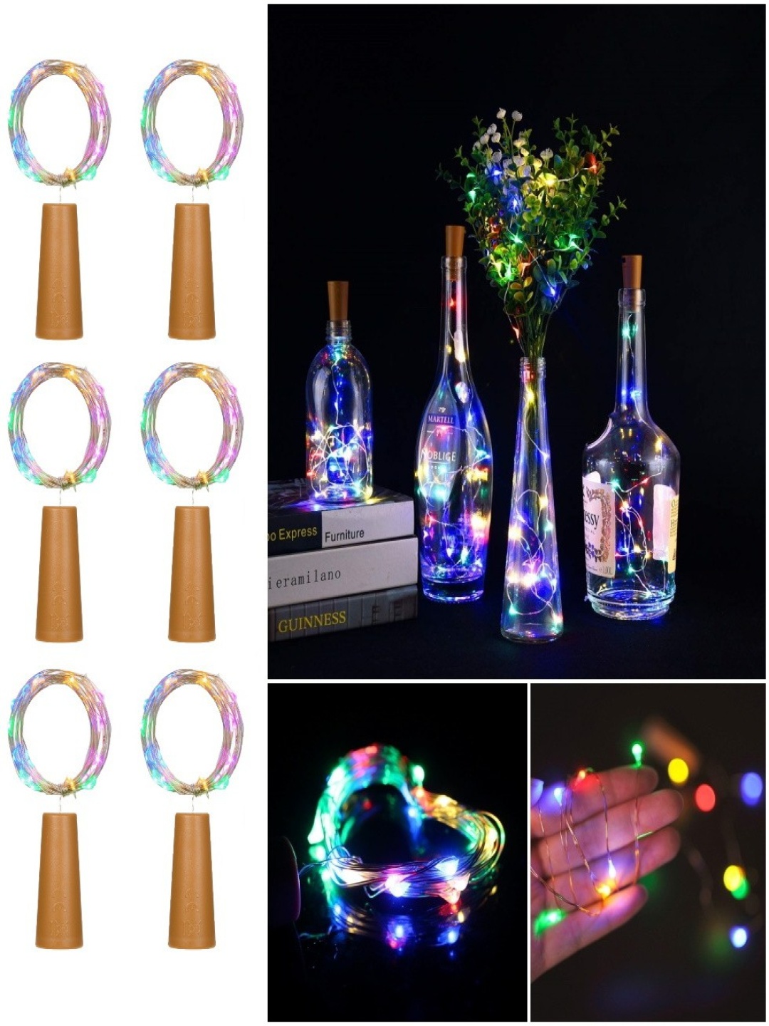 

ENORMITY Yellow & Brown 6 Pieces Water Proof Rice Shape String Lights