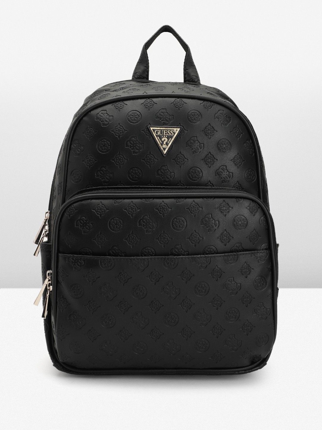 

GUESS Women Brand Logo Textured Backpack, Black