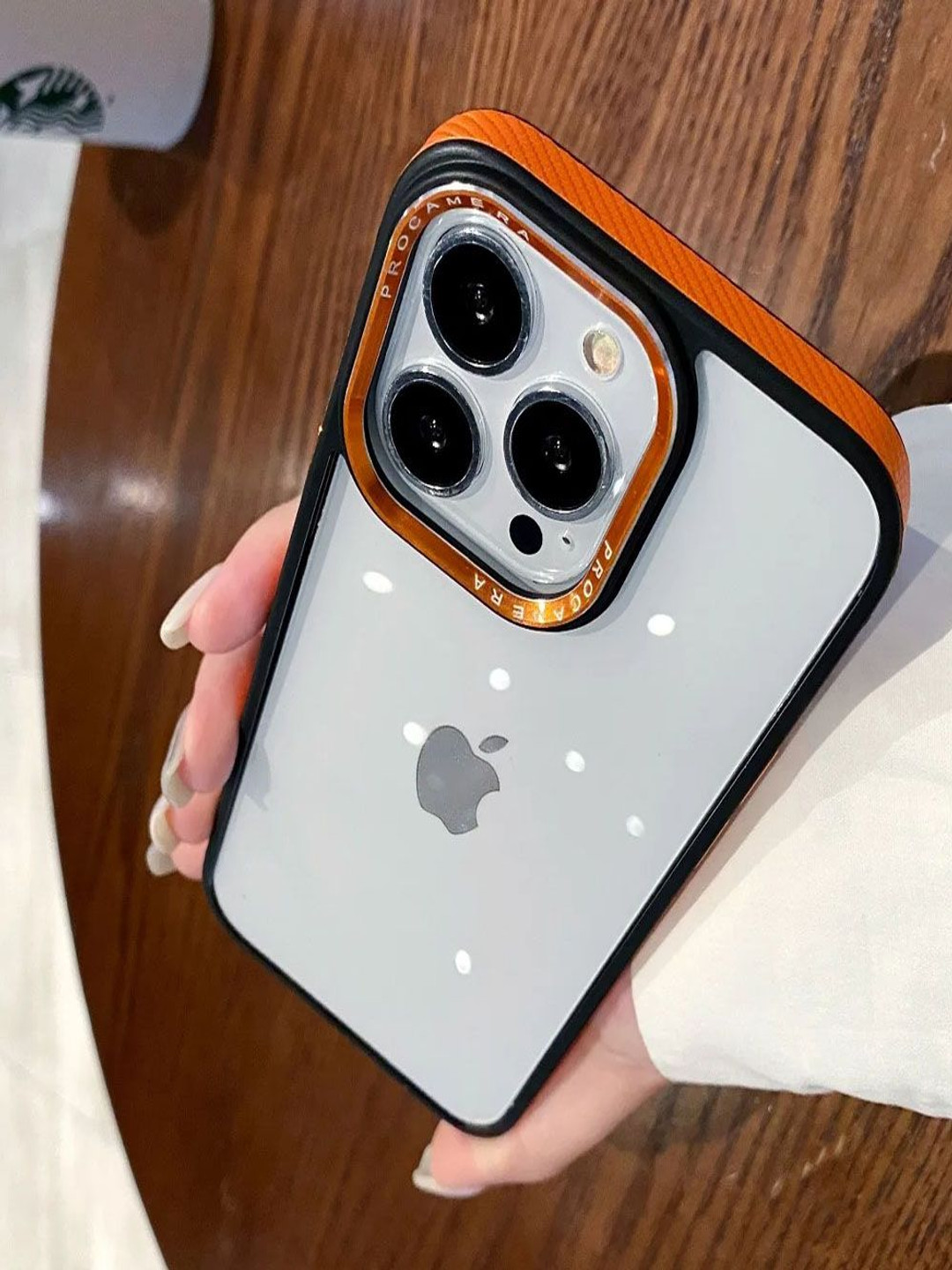 

Luxury Kase Solid Printed iPhone 12 Pro Max Back Case Mobile Accessories, Orange