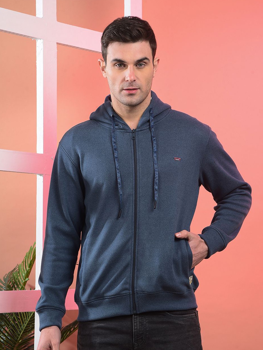 

COBB Men Hooded Cotton Sweatshirt, Blue