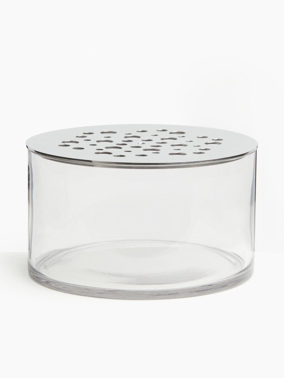 

H&M Silver-Toned Glass Ikebana Vase