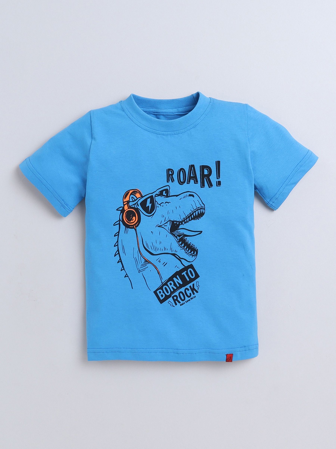 

Tiny Toonzzz Boys Graphic Printed Round Neck Cotton T-shirt, Blue