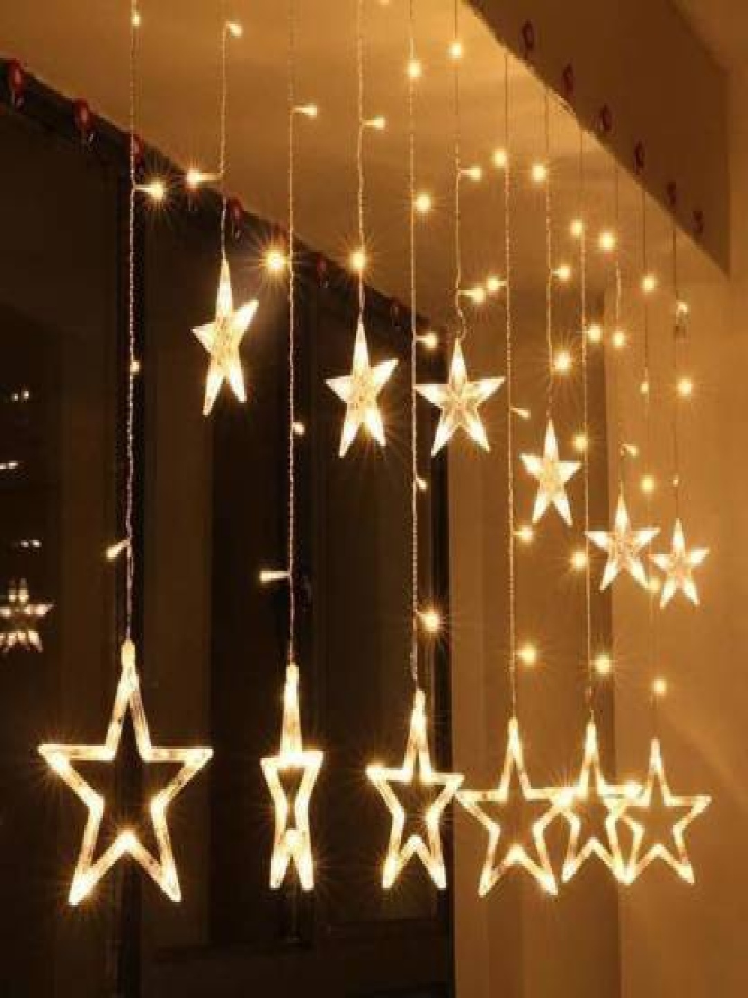 

SPARK WORLD Yellow Star Shaped LED String Light