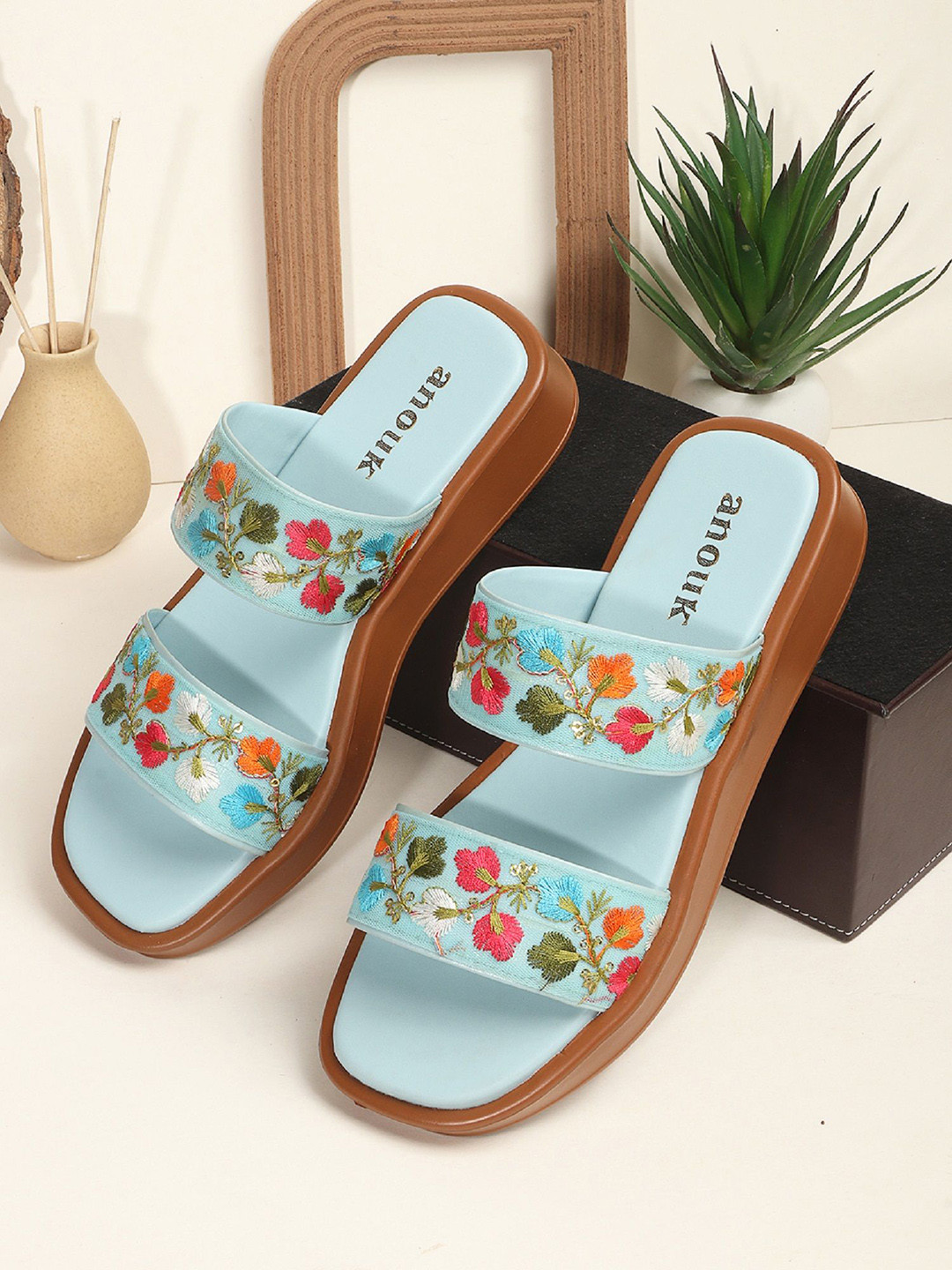

Anouk Platform Heel Sandals, Blue