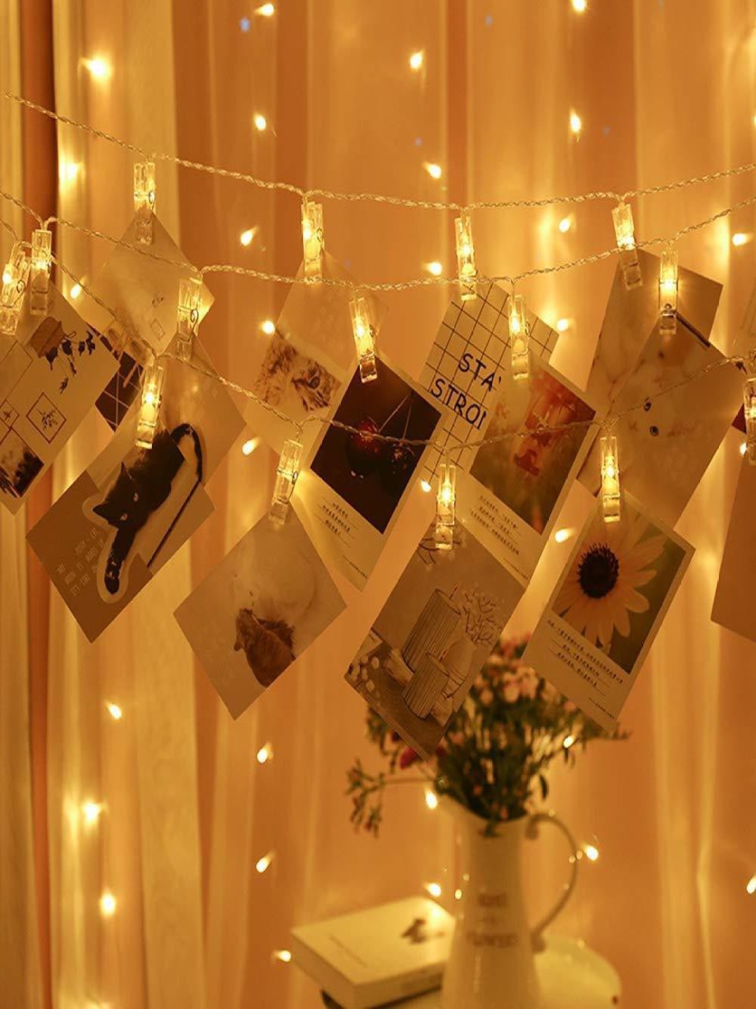 

SPARK WORLD Yellow Rice Shape String Lights