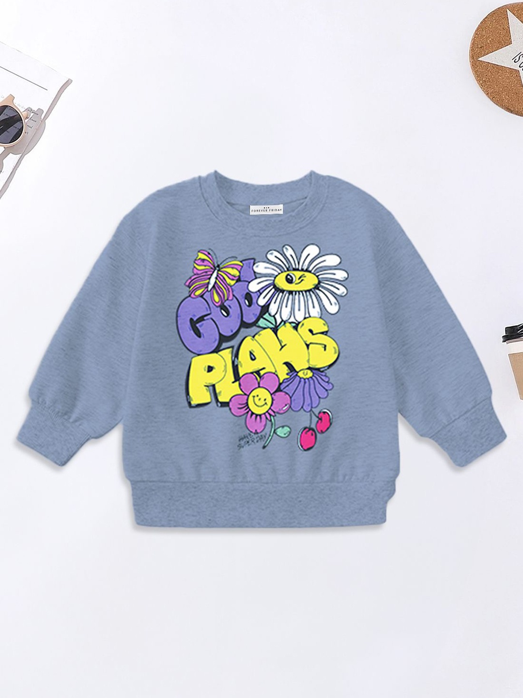 

FOREVER FRIDAY Girls Sweatshirt, Blue
