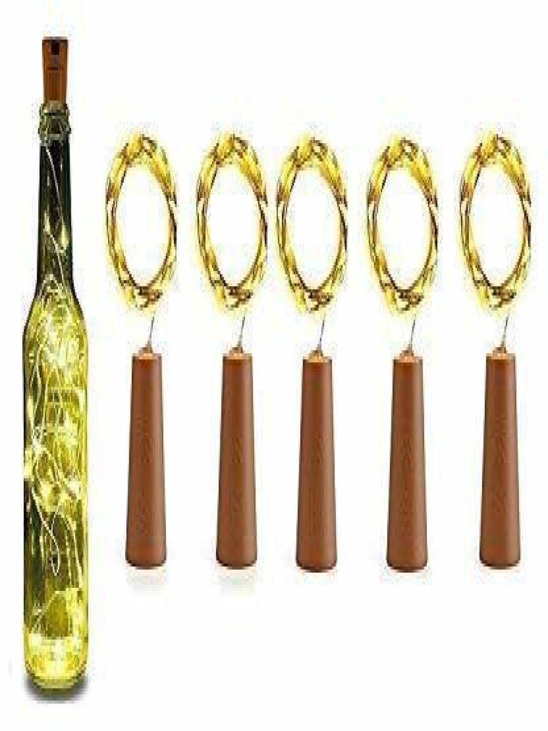 

SPARK WORLD Yellow 5 Pieces Cork String Lights