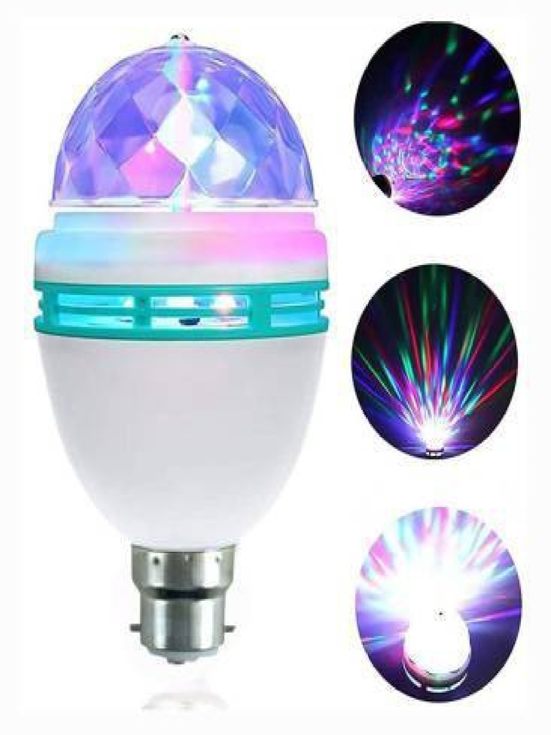 

SPARK WORLD White & Blue Disco Ball String Light